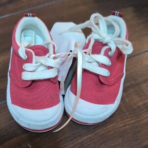 Keds Red Canvas Kids Shoes Size 4